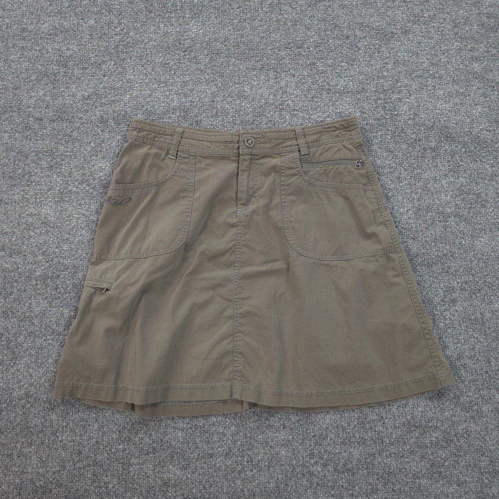 Kuhl Skirt Womens 6 Brown Free Range‎ Cargo Hiking Fish Camp Outdoors Nature